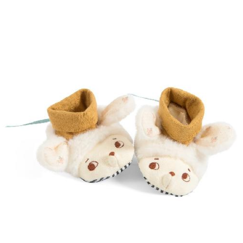 Apres la Pluie - Nuage Sheep Slippers 0-6m by Moulin Roty