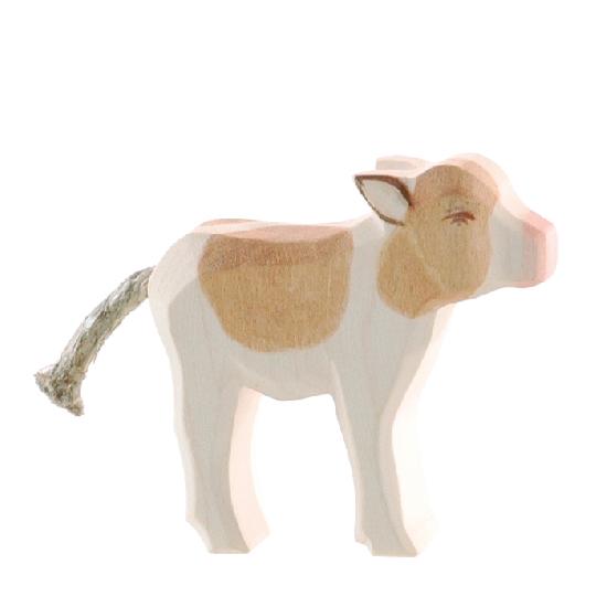 Cow - Calf Brown Standing By Ostheimer Wooden Toys