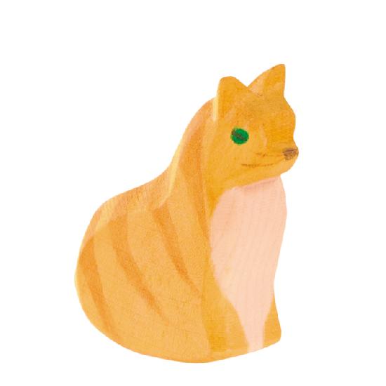 Cat Sitting  By Ostheimer Wooden Toys