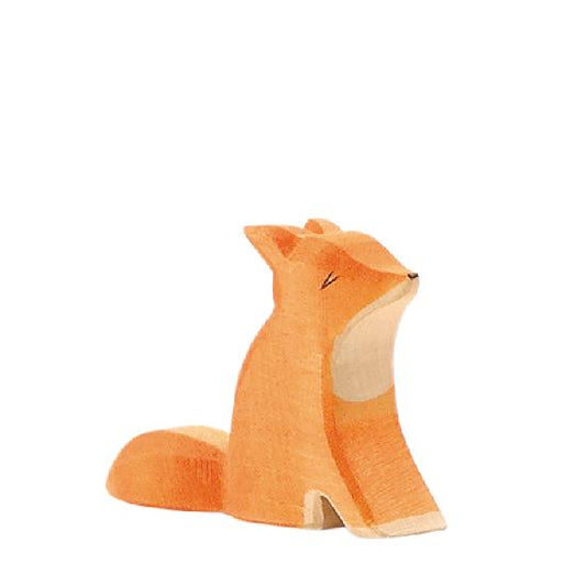 Fox Small Sitting By Ostheimer Wooden Toys