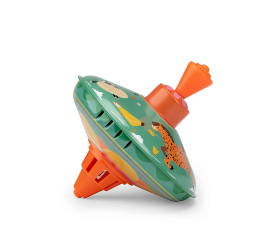 Jouets Metal - Spinning Top Small Farm By Moulin Roty