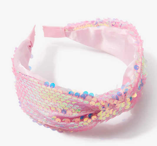 Hatley Pink Sequin Headband