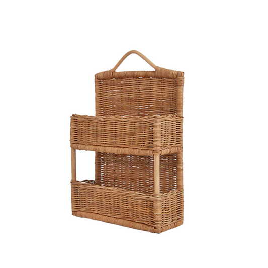 Olli Ella Rattan Hello Hanging Shelf