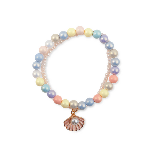 Boutique Pastel Shell Bracelet by Great Pretenders
