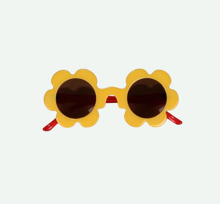 sunglasses | flower | apple juice + red apple by Sticky Lemon