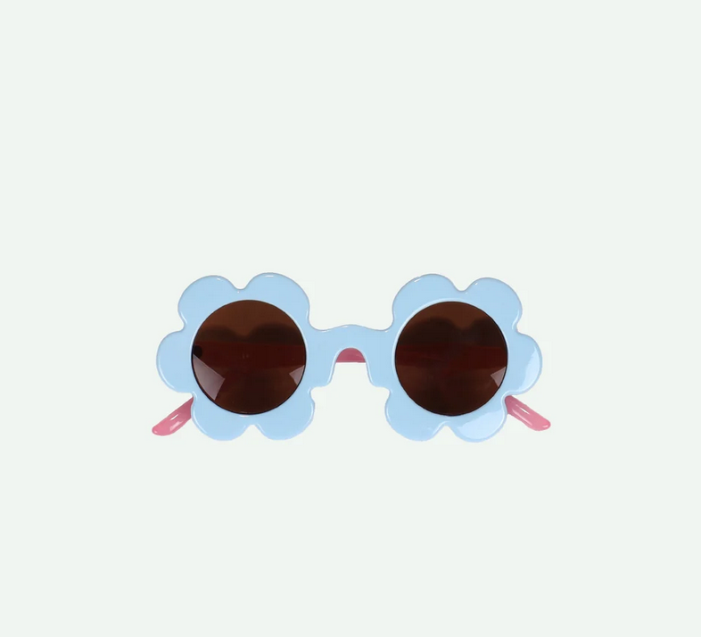 sunglasses | flower | cloud blue + rosebay pink by Sticky Lemon