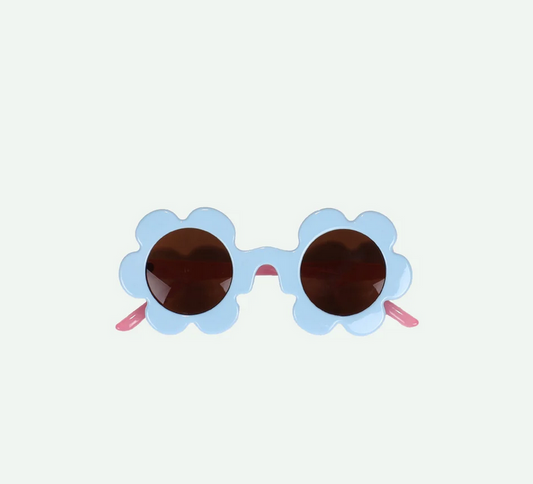 sunglasses | flower | cloud blue + rosebay pink by Sticky Lemon