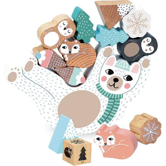 Michelle Carlslund - Stacking Equilibrist Game, Bear By Vilac