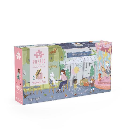 Parisiennes - 10 Rue Des Lilas Puzzle 350 pcs By Lucille Michiell and Moulin Roty