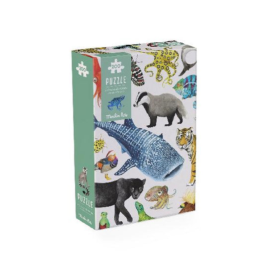 Tout Autour Du Monde - Animals Of The World Puzzle 200 pcs By Moulin Roty