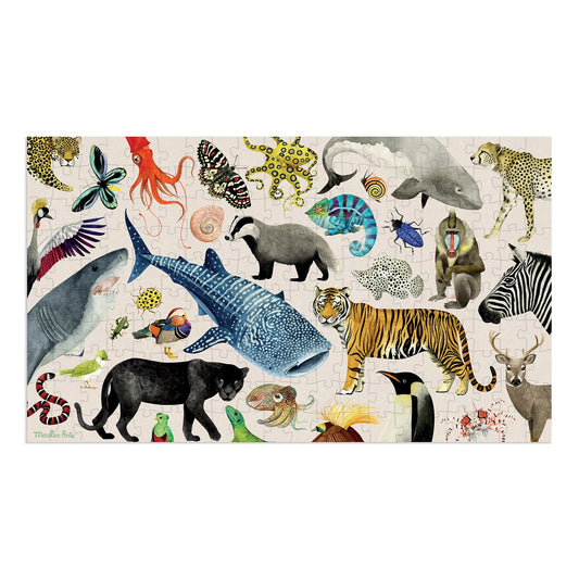 Tout Autour Du Monde - Animals Of The World Puzzle 200 pcs By Moulin Roty