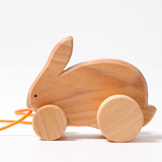 Pull Along Bobbing Rabbit By GRIMM'S SPIEL & HOLZ DESIGN