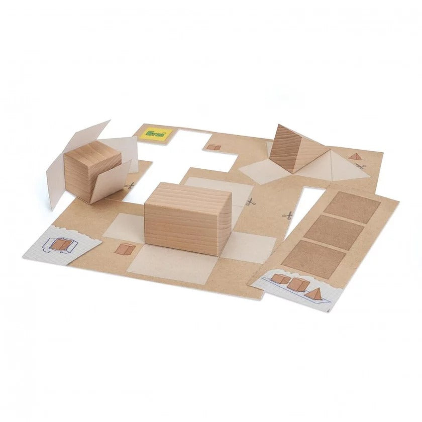Wood - Geometrical Shapes Set Game By Erzi