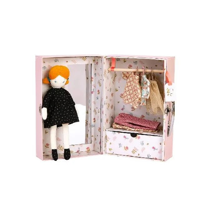 Parisiennes - Little Wardrobe Suitcase By Moulin Roty