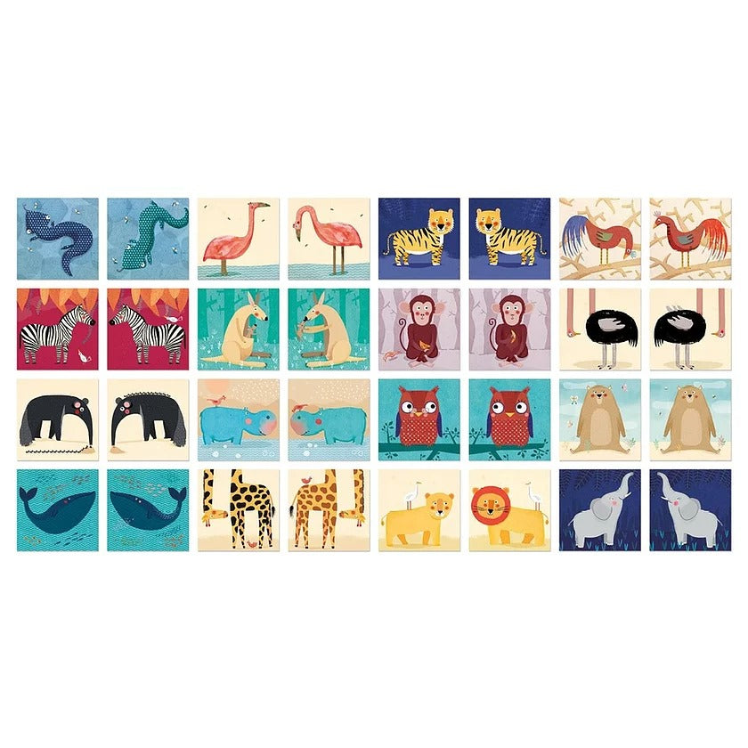 Memory Game - Wild Animals By Londji & Txell Darne