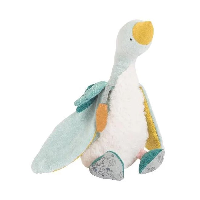 Goose Soft Toy, Blue (23 cm) By Moulin Roty