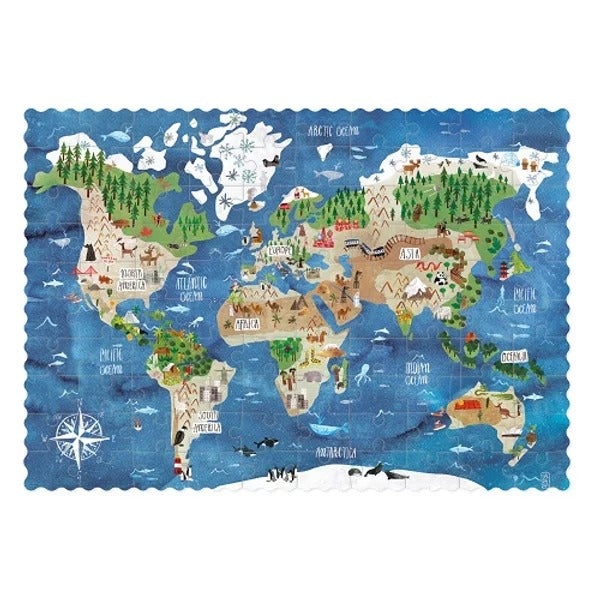 Pocket Puzzle - World 100pc By Londji