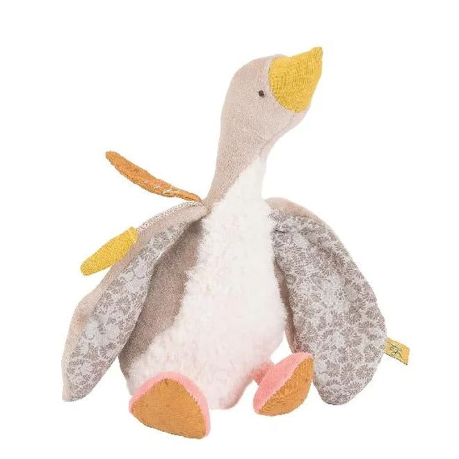 Voyage D'Olga - Goose Soft Toy, Grey (23 cm) By Moulin Roty