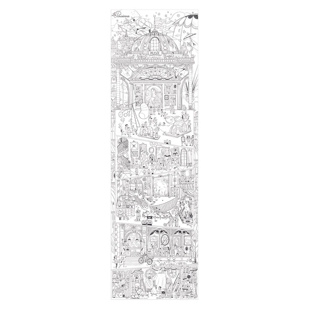 Parisiennes - Giant Colouring Poster By Moulin Rot