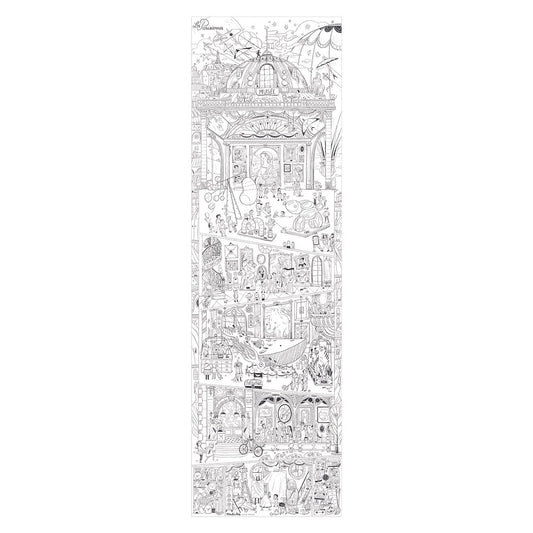 Parisiennes - Giant Colouring Poster By Moulin Roty