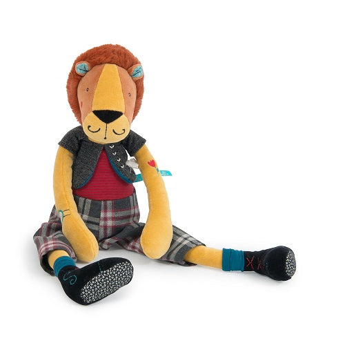 Broc' & Rolls - Romeo the Lion Soft Toy By Julie Daleyden & Moulin Roty