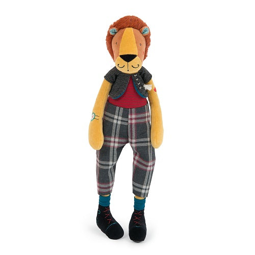 Broc' & Rolls - Romeo the Lion Soft Toy By Julie Daleyden & Moulin Roty