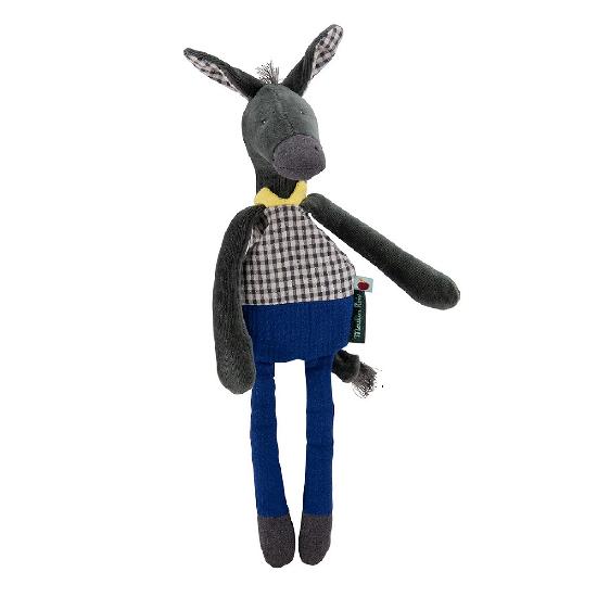 Pomme Des Bois - Donkey Cuddle Toy  By Elodie Coudray & Moulin Roty