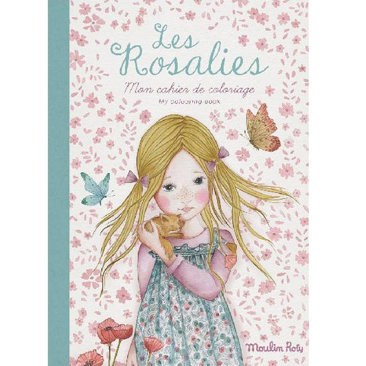 Les Rosalies - Colouring Book  By Moulin Roty & Cecile Blindermann