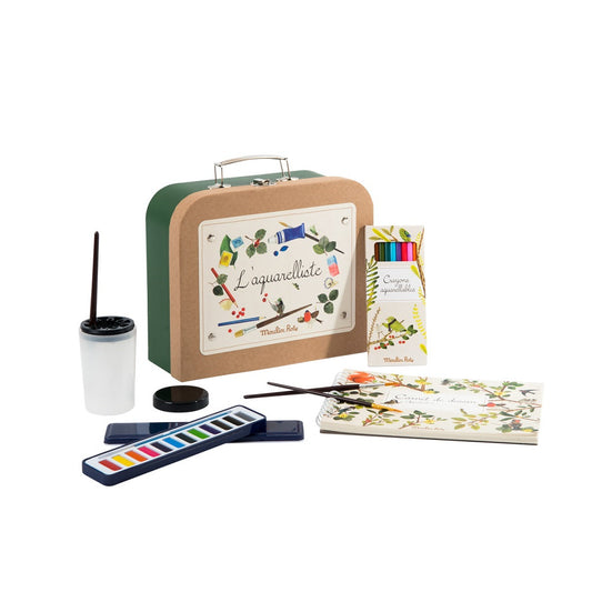 Le Botaniste - Watercolour Artist Case Valise L'aquarelliste By Moulin Roty