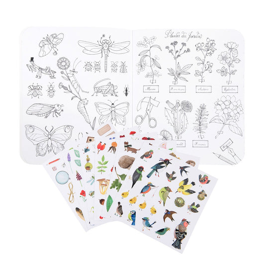 Le Botaniste - Botanist Sticker and Colouring Book By Moulin Roty