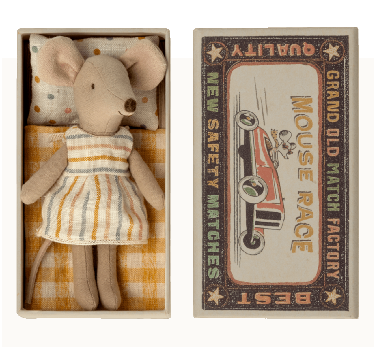 Maileg Big sister mouse in matchbox
