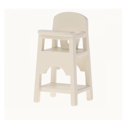 Maileg - High chair, Mouse - Off white