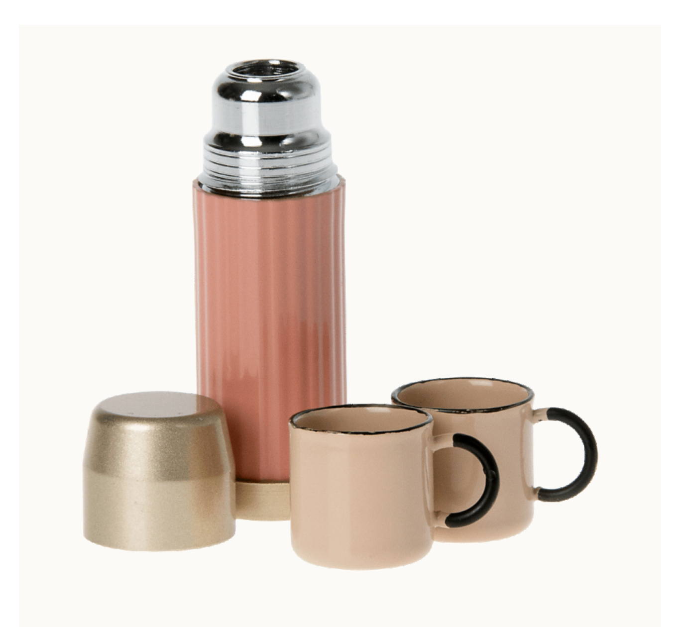 Maileg - Thermos and cups - Soft Coral