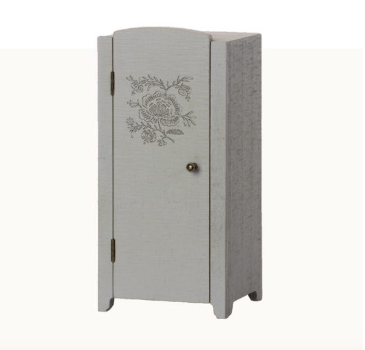 Maileg Miniature closet - Grey/mint