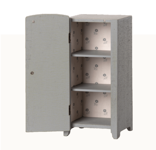 Maileg Miniature closet - Grey/mint