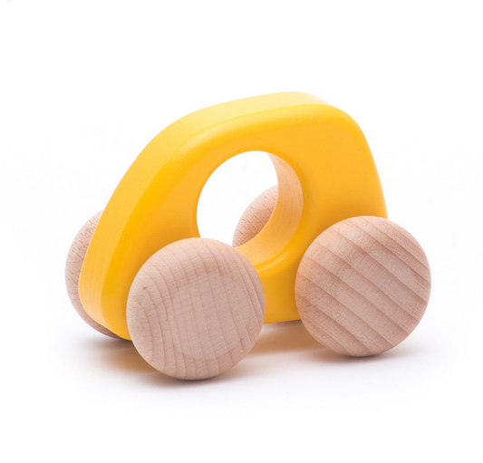 BAJO Wooden Car Yellow