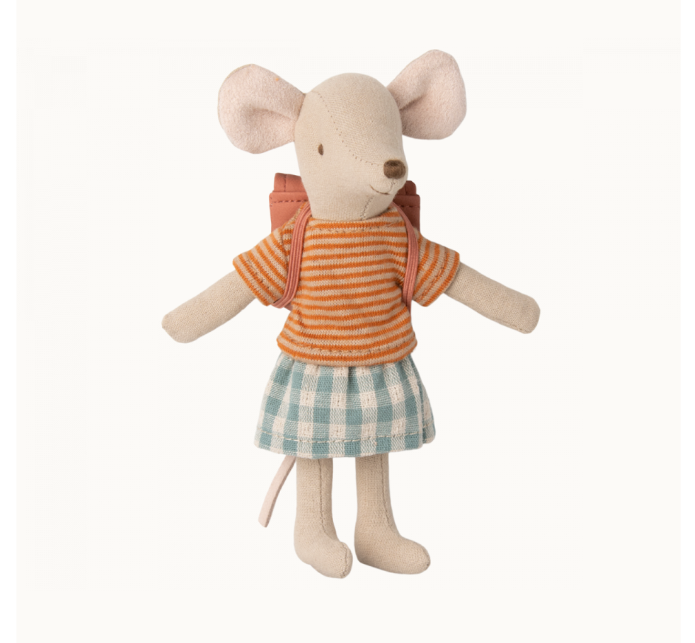 Tricycle mouse, Big sister with bag - Old rose by Maileg