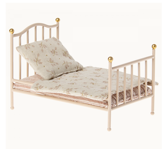 Maileg Vintage bed, Mouse - Rose