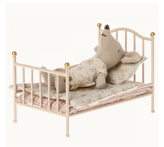 Maileg Vintage bed, Mouse - Rose