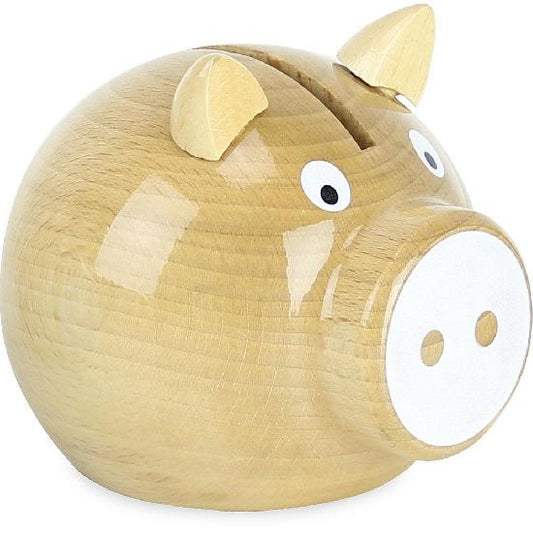 Wooden Piggy Bank by Vilac